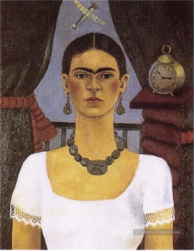 Frida Kahlo œuvres - Autoportrait Time Flies féminisme Frida Kahlo
